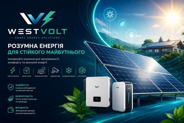Електрик, Відеонагляд, Сонячні станції, Кондиціонери від WEST VOLT 3