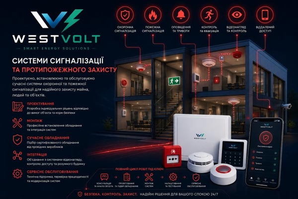Електрик, Відеонагляд, Сонячні станції, Кондиціонери від WEST VOLT 7